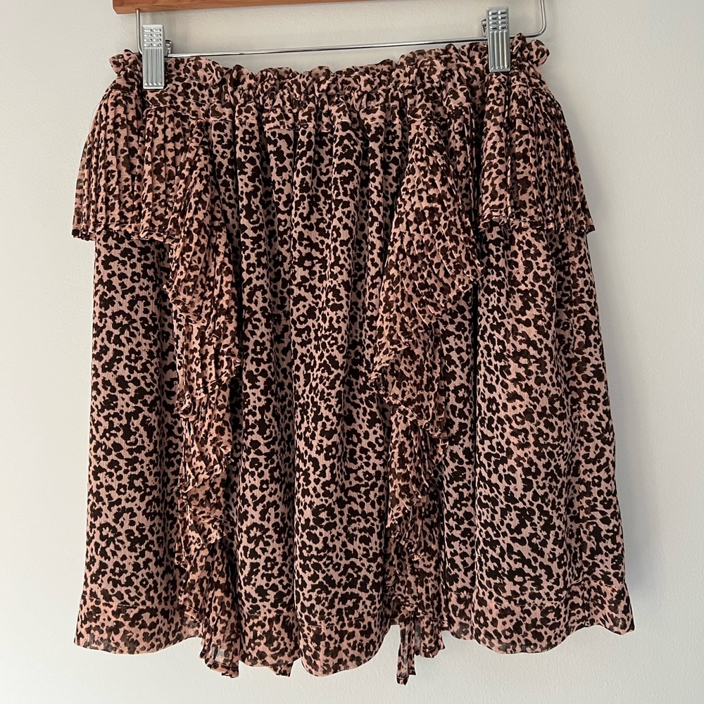 Topshop Idol Cheetah Print Skirt Size 6